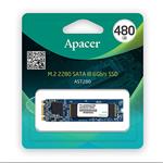Interný disk SSD Apacer M.2 SATA III, M.2 SATA III, 480GB, AST280, AP480GAST280-1 čierny, 495 MB/s,