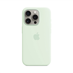 iPhone 15 Pro Silicone Case with MS - Soft Mint MWNL3ZM/A