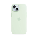 iPhone 15 Silicone Case with MS - Soft Mint MWNC3ZM/A