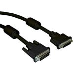 Kabel DVI (24+1) M- DVI (24+5) F, Dual link, 3m, čierna, Logo KM03014F01