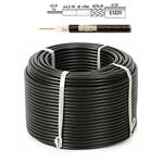 Kábel Koaxiální kabel RG6 Cu PE (75 ohm) - 100 m černý 5907634592350