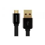 Kábel USB (2.0), USB A M- USB micro M, 0.4m, čierny, Avacom DCUS-MIC-40K
