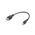 Kabel USB AF/micro BM,OTG,15cm pro tab. a tel.