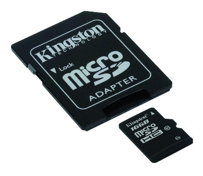 Kingston 16GB microSDHC Class 10 Flash Card SDC10/16GB