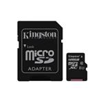 Kingston Micro Secure Digital Card, 128GB, micro SDXC, SDC10G2/128GB, UHS-I, s adaptérom