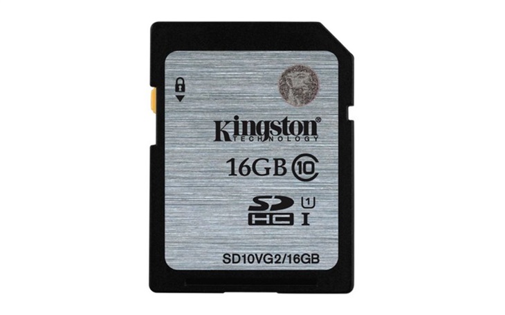 Kingston Secure Digital card (SDHC) UHS-I CLASS 10, 16GB, SDHC, SD10VG2/16GB, UHS-I