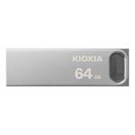 Kioxia USB flash disk, USB 3.0, 64GB, Biwako U366, Biwako U366, strieborný, LU366S064GG4