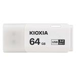 Kioxia USB flash disk, USB 3.0, 64GB, Hayabusa U301, Hayabusa U301, biely, LU301W064GG4 LU202W064GG4