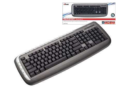 kláv. TRUST Blackstream Keyboard CZ, USB AKCE 16201