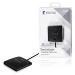 König CSSMARTRW10 - Čtečka Paměťových Karet Smart Card USB 2.0, černá
