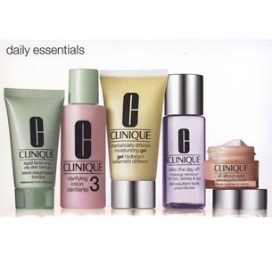 Kosmetika Clinique Daily Essentials Set (suchá a smíšená pleť) 205ml, pro ženy 1040447