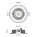 LED bodové svietidlo Exclusive strieborné, kruh 5W teplá b. 8592920054543