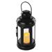 LED lampáš čierny, okrúhly, 18,5 cm, 1x CR2032, vnútorný, vintage, časovač 8592920111222