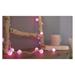 LED svetelná cherry reťaz – guličky 2,5 cm, 4 m, vonkajšia aj vnútorná, ružová, časovač 8592920096222