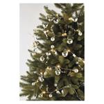 LED vianočná girlanda – strieborné guličky, 1,9 m, 2x AA, vnútorný, teplá biela, časovač 8592920111345