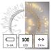 LED vianočná nano reťaz – ježko, 2,4 m, 3x AA, vnútorná, teplá biela, časovač 8592920095164