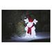 LED vianočný sob, 34,5 cm, vonkajší aj vnútorný, studená biela, časovač 8592920093962