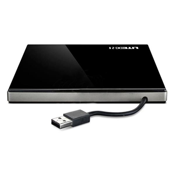 LITEON DVDRW externá UltraSlim USB 2.0, čierna EBAU108-11