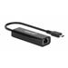 Manhattan adaptér USB-C na 2.5GBASE-T Ethernet, USB 3.2 Gen 1; 10/100/1000 Mbps & 2.5 Gbps, černá 153300