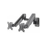 Manhattan Dual Wall Mount, Two gas-spring jointed arms, for two 17" to 32" monitors 461627