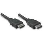 Manhattan kábel, AV, HDMI M/M 1.8m, čierny/šedý, retail