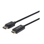 MANHATTAN Kabel DisplayPort na HDMI, 1.8m, černý 153201