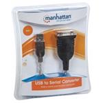 Manhattan Redukcia, USB na Serial RS232, DB9, 45cm