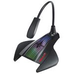 Marvo, herní mikrofon MIC-01, mikrofón, bez regulácie hlasitosti, čierny, RGB podsvietený