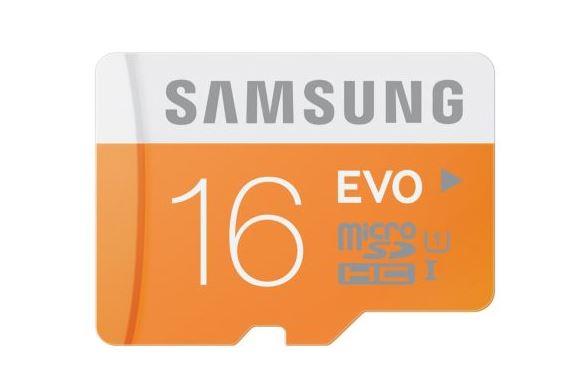 Micro SDHC 16GB Samsung EVO class 10 + adaptér MB-MP16DA/EU