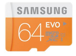 Micro SDXC 64GB Samsung EVO class 10 + adaptér MB-MP64DA/EU