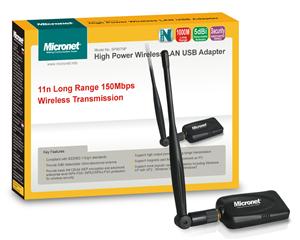 Micronet WLAN High Power USB Adapter SP907NP