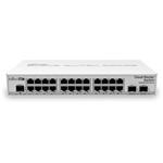 MikroTik Cloud Router Switch CRS326-24G-2S+IN 800MHz CPU, 512MB, 24x GLAN, 2x SFP+ cage, ROS L5, PSU