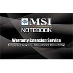 MSI NB Warranty Extension Card, rozšíření záruky notebooků na 3 roky
