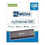 MyMedia SSD 128GB disk MyExternal, USB 3.2 Gen2 Solid State Drive externí, šedý 0023942692836