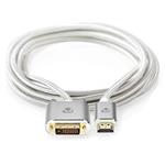 NEDIS PROFIGOLD HDMI kabel/ konektor HDMI - DVI-D 24+1 zástrčka/ bavlna/ stříbrný/ BOX/ 2m CCTB34800AL20