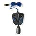 NEDIS stolní herní mikrofon/ ohebné rameno/ tlačítko ztlumení/ USB/ 3,5mm jack/ citlivost -30dB/ černo-modrý GMICGU100BK