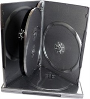Obal na DVD médium čierny 14mm pre 4ks DVD