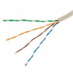 OEM UTP, Cat5E, lanko, PVC, box 305m - siv� - predaj po 1m