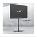 ONKRON Univerzálny podlahový TV stojan so sklenenou základňou pre 30"-60" TV do 41 kg, čierna VESA: 100x100 - 4 TS5065-B
