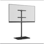 ONKRON Univerzálny podlahový TV stojan so sklenenou základňou pre 30"-60" TV do 41 kg, čierna VESA: 100x100 - 4 TS5065-B