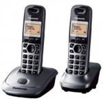 Panasonic KX-TG2512FXT (komfortný DECT telefón, 2x slúchadlo, strieborný)