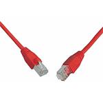 Patch kabel CAT5E SFTP PVC 10m červený C5E-315RD-10MB