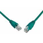 Patch kabel CAT5E SFTP PVC 15m zelený C5E-315GR-15MB