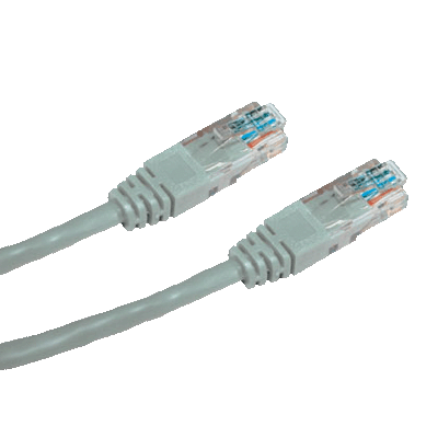 patch kábel Cat5E, UTP, 2m, šedý
