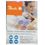 PEACH Set laminovacích folií lesklých 10ks A4, 5ks Fotosize, 5ks Vizit