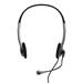 PORT CONNECT - Stereo headset s mikrofonem, 3,5mm jack, černá 3567049016036