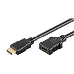 Predlžovací video kábel HDMI samec - HDMI samica, HDMI 2.0 - Premium High Speed, 1m, pozlatené kone KM0103BG01