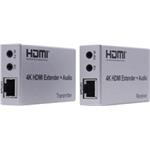 PremiumCord 4K HDMI extender na 100m přes Cat5e/Cat6, přenos Irda a Audio výstupy khext100-3