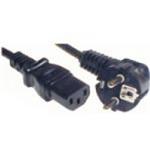 PremiumCord - Elektrický kabel - IEC 60320 C13 do CEE 7/7 (M) - AC 230 V - 3 m - levý úhlový konekt KPSP3