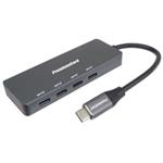 PREMIUMCORD Hub USB-C na 4x USB 3.2 Typ-C, 5G SuperSpeed, Aluminum ku31hub10